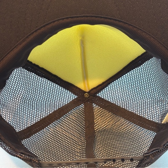 VINTAGE‎ SNAPBACK Men’s Hat Brown with Teddy Bear Design Like New - Picture 4 of 9